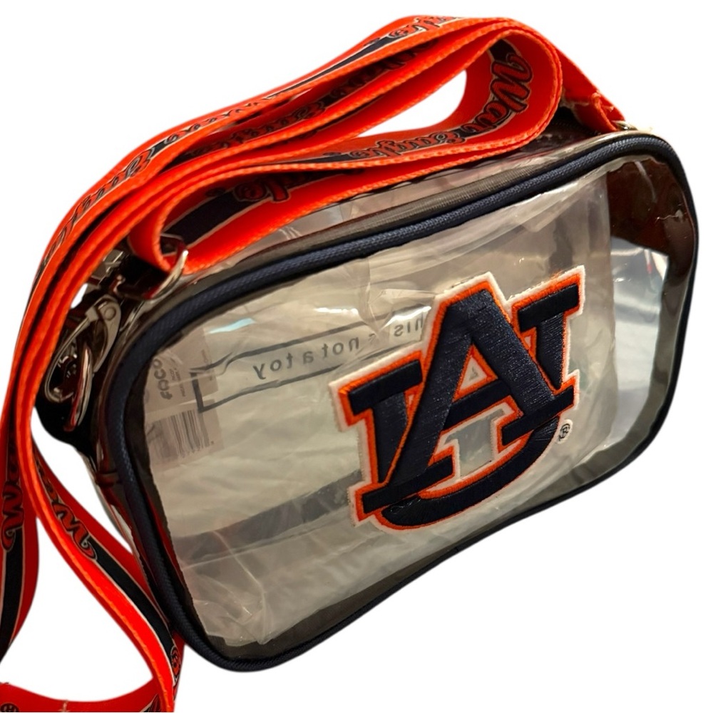 Auburn Tigers Clear Stadium Bag FOCO NCAA Crossbody Purse - Picture 3 of 6